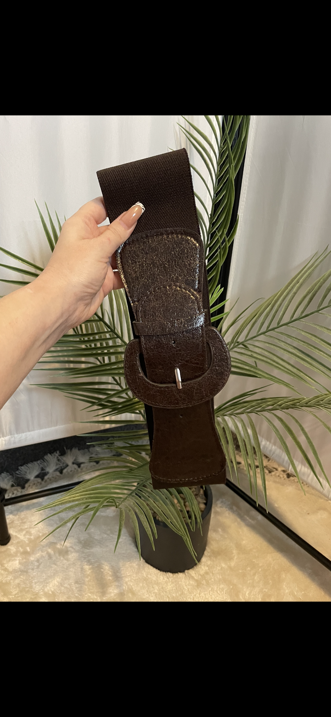 BROWN STRECH BELT