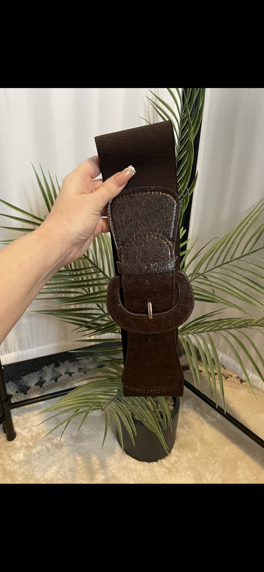 BROWN STRECH BELT